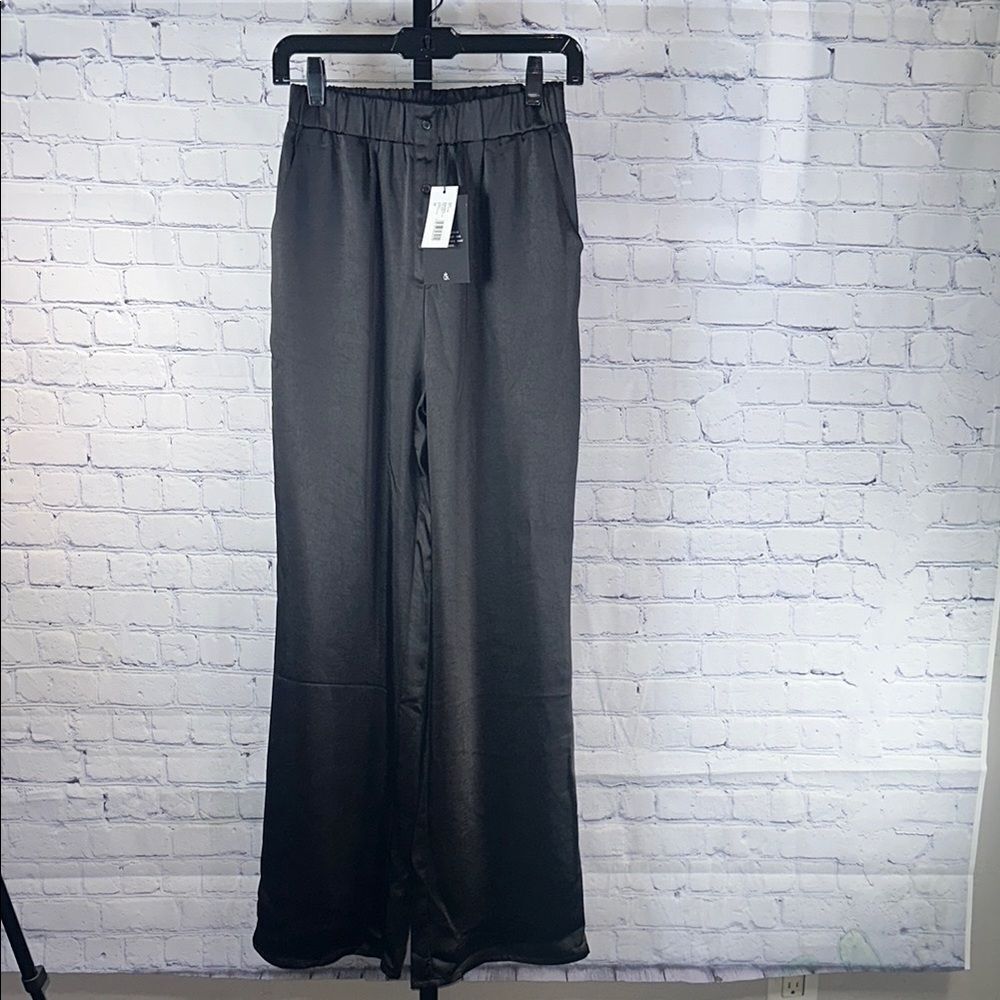 ✨ 4th & Reckless Bedford Satin Trousers | Black | XS | NWT